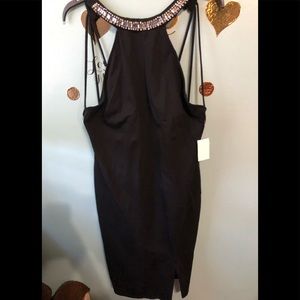 CHARLOTTE RUSSE Beautiful Black &rhinestones dress